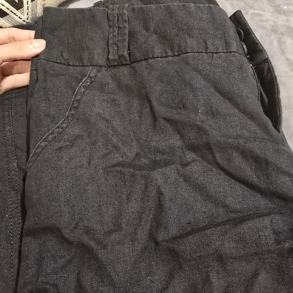 Mossimo black 100% linen pants - Picture 3 of 5